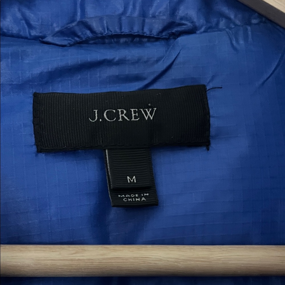 J Crew Blue Puffer Jacket - Picture 2 of 4